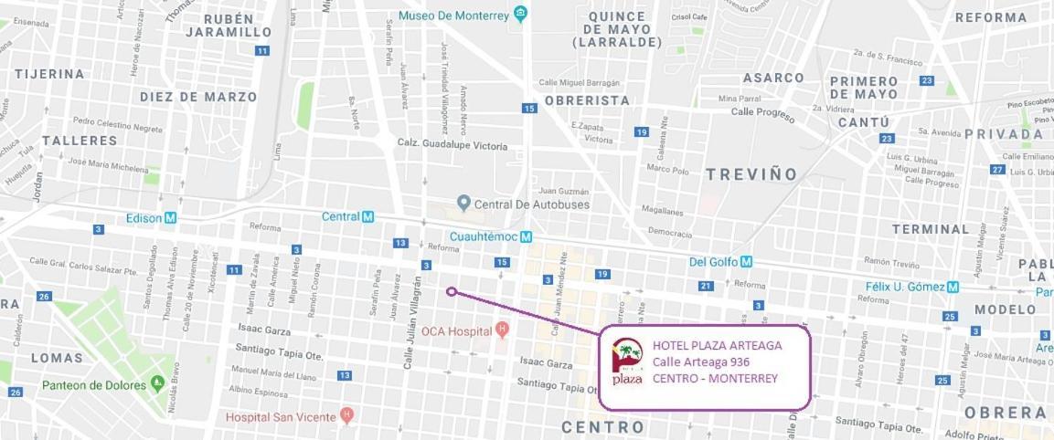 Hotel Plaza Arteaga Монтеррей Экстерьер фото